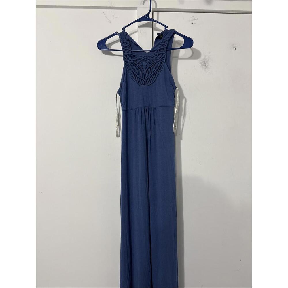 Tommy Bahama Maxi Dress Womens XS Resort Cruise‎ Stretch Jersey Crochet Beach